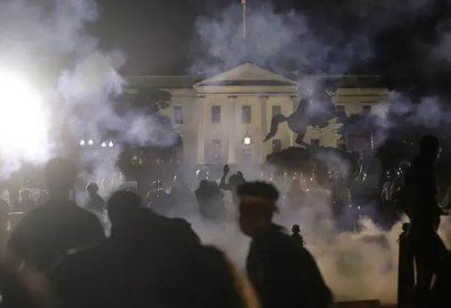 US Violent Protests Made Donald Trump Go Seeking In Bunker