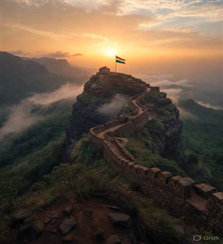 10 interesting facts about Rajgad Fort (also known as Rajgad or the "King of Forts") in Maharashtra