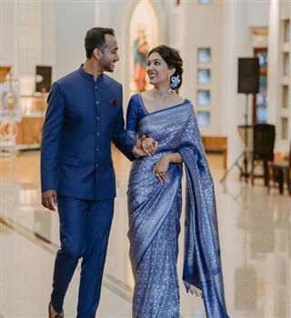 10 beautiful sari colour other than Red for new couple