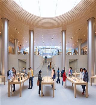 Apple's latest store opening in Sanghai