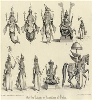 Different Avatars of the Hindu God Vishnu