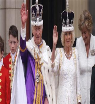 King Charles III and Queen Consort Camilla in the Coronation Ceremony