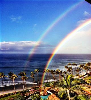 The best place in the world to see rainbows is in Hawaii.