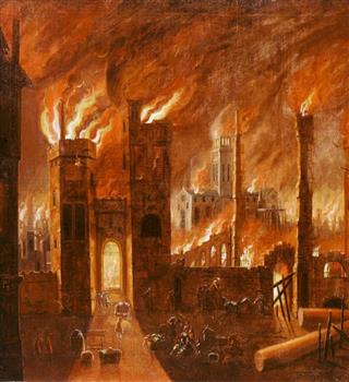 How did the Great Fire of London start?
