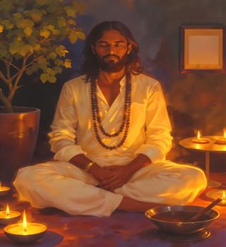 Meditation with Mantras, unlocking inner vibrations.