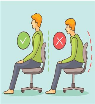 How to improve posture at the desk?