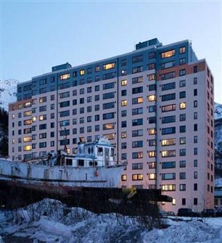 Unique Whittier city, Alaska