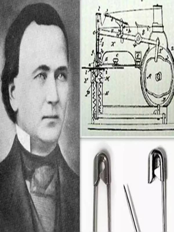 Who invented the safety pin?