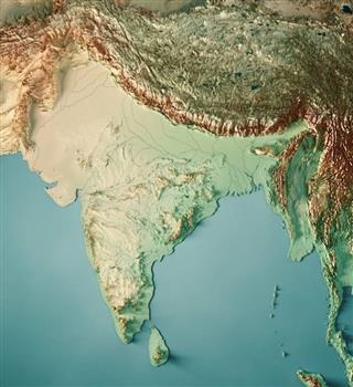 How did the Indian subcontinent form?