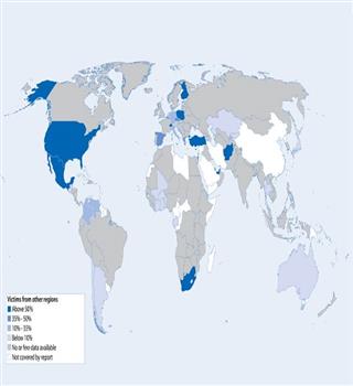 Human trafficking countries worldwide