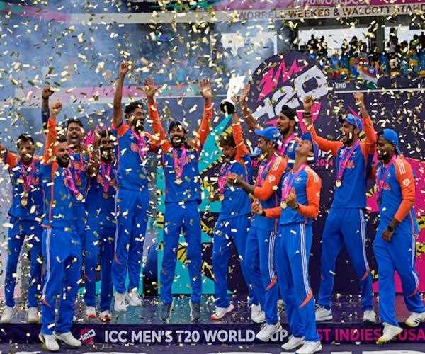 India won the title of T20 World Cup 2024