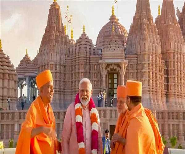 First Hindu Temple in Abu Dhabi inaugurates by PM of India Narendra Modi
