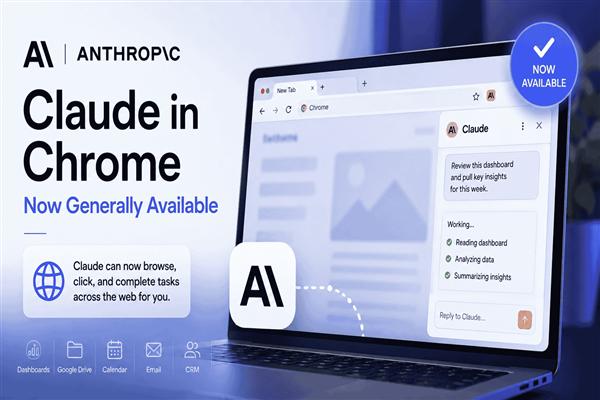 Claude in Chrome Now Allows Autonomous Browser Operations
