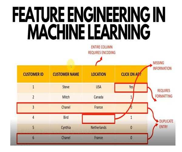 Concept of feature engineering in machine learning