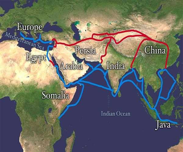 Cultural exchange between India and silk road