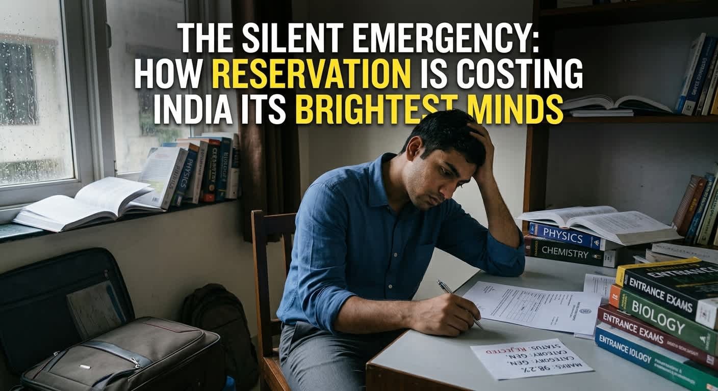 The Silent Emergency: How Reservation Is Costing India Its Brightest Minds