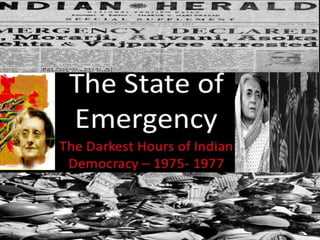 Emergency of India in 1975: 50 years passed