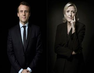 Emmanuel Macron Met his Rival Marine Le Pen in TV Presidential Debate