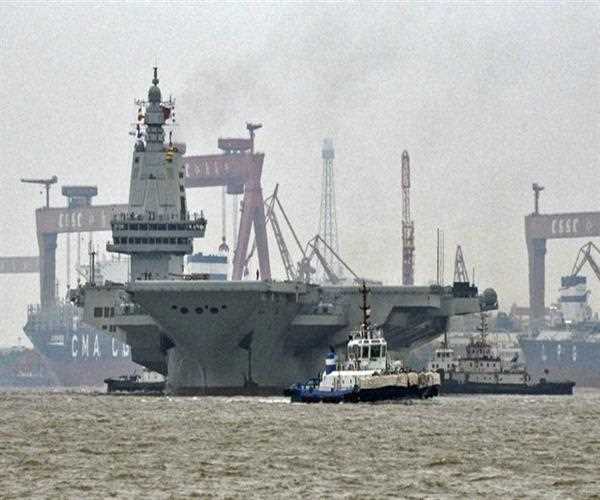 China's third aircraft carrier Fujian sets out for maiden sea trials