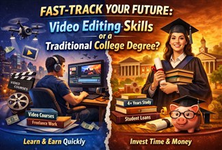 Fast-Track Your Future: Video Editing Skills or a Traditional College Degree?