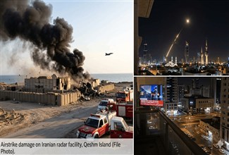 US bombs Qeshm, Goruk; Kuwait reports missile, drone attacks
