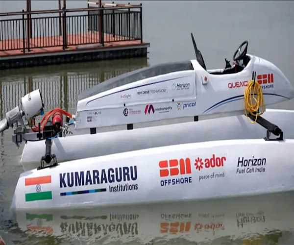 Indian Students designed a hydrogen fuel cell-powered boat