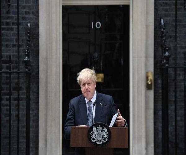 Why has UK Prime Minister Boris Johnson resigned?