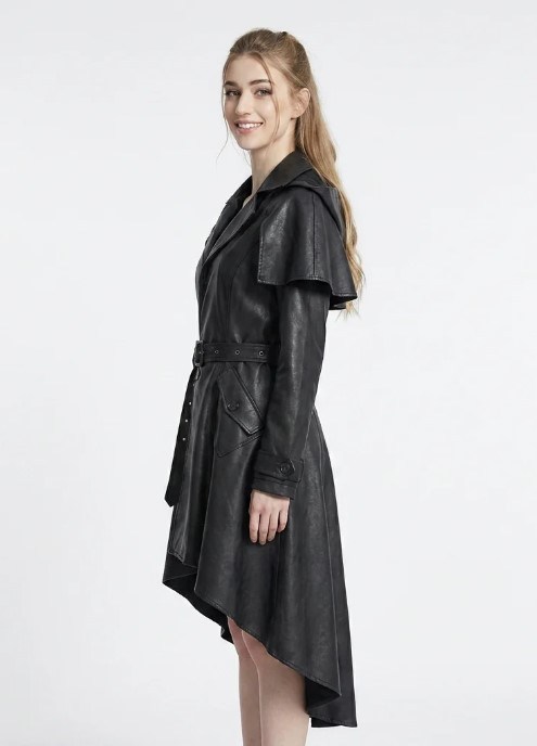 Style a Gothic Trench Coat Dress for Women