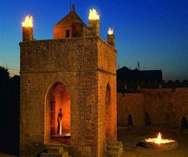 Fire temple of Baku is a representation of Hindu Religion of the world