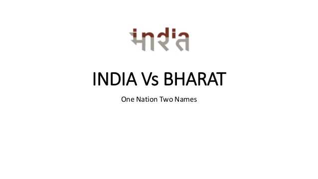 India vs Bharat