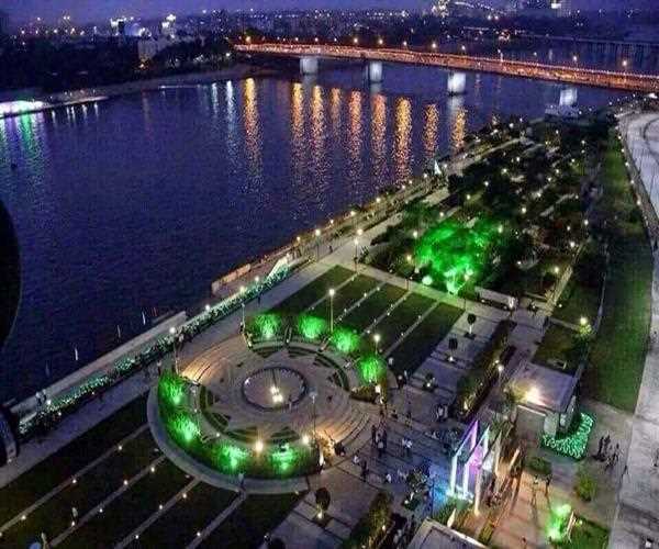 Pollution alert in Gomti river front Lucknow....!