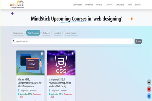Different flexibility of courses in the MindStick Training platform 