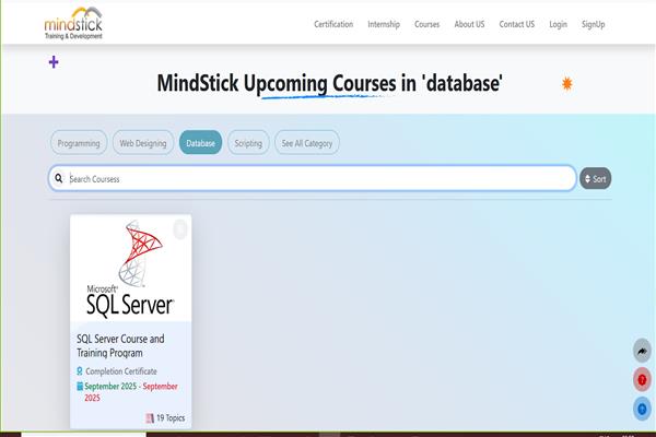 Different flexibility of courses in the MindStick Training platform 