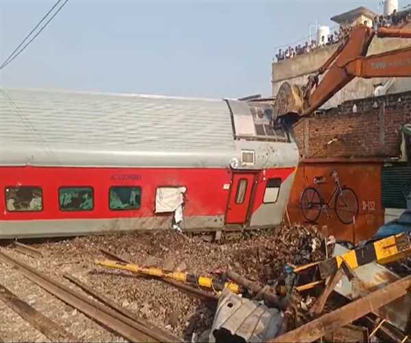 Bihar train accident happened after north east express left it's track
