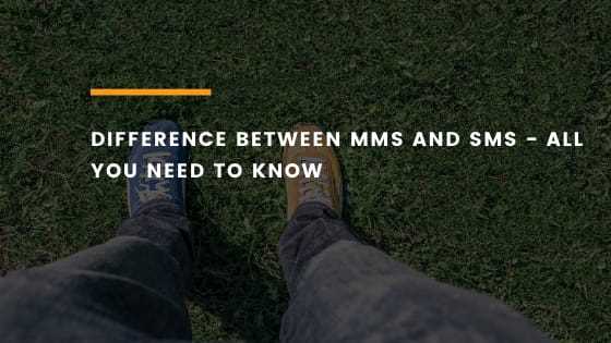 The key distinction between SMS & MMS