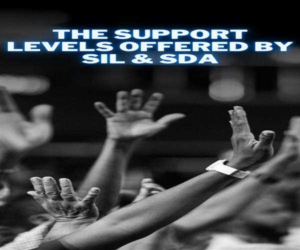 The support levels offered by SDA & SIL